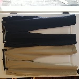 Under Armour beige and black golf pants